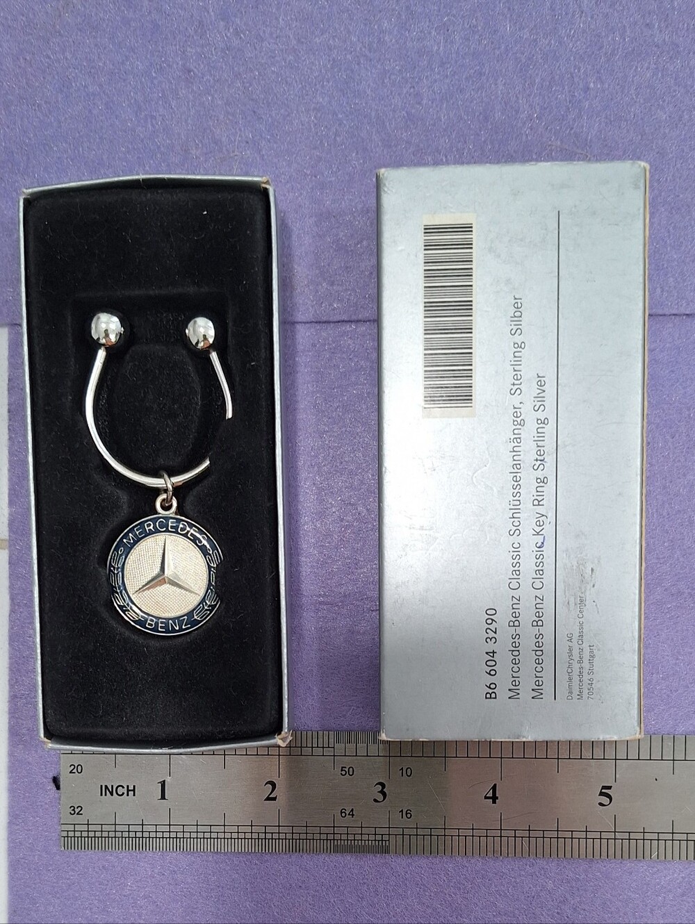 Genuine Mercedes Benz Classic Collection Made in Germany. 925 Sterling Silver.